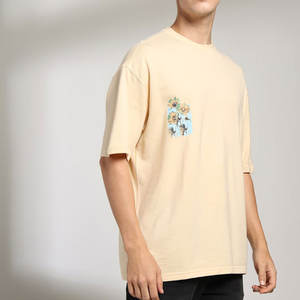 T-shirt à col rond personnalisé 100% coton de haute qualité vêtements décontractés et vêtements de sport à manches courtes en tissu éponge - Product Image 6