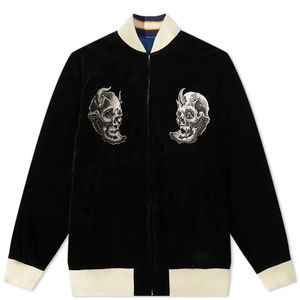 Blouson aviateur élégant en satin imperméable de couleur avec design et taille personnalisés Veste universitaire en satin de style baseball pour hommes - Product Image 3