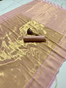 Robe de soirée en soie tissée or, tenue de mariée traditionnelle avec une belle Blouse, couleur tendance - Product Image 5