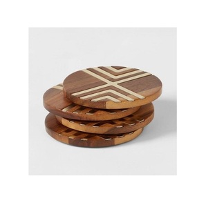 Nouveauté sous-verres en marbre motif étoile de luxe ensemble de 4 sous-verres élégants pour la décoration intérieure et la protection de la table sous-verres en pierre - Product Image 6