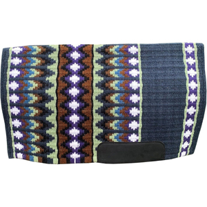 Western Show Horse Saddle Blanket Diseño de Nueva Zelanda Manta de sillín de lana hecha a mano Top Wool Saddle Pad Size - Product Image 1