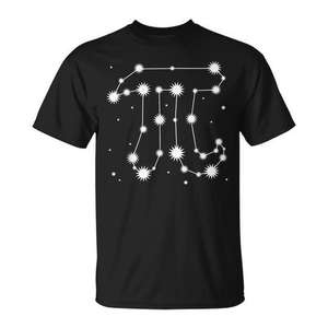 Pi In The Sky Astronomy Pi 314 Pi Day Camiseta para adultos unisex de manga corta con cuello redondo y estampado en serigrafía promocional - Product Image 1