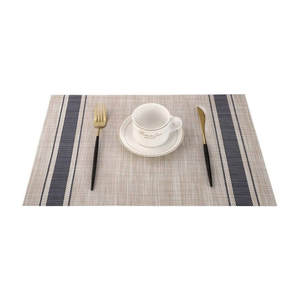 Mantel Individual Cuadrado de Bambú Natural Beige con Textura Minimalista, Acabado Resistente al Agua, Material Ecológico Indio, Colección Mayorista para Comedor - Product Image 5