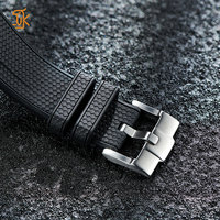 Montres personnalisées d'usine OEM avec logo, montre mécanique automatique 8215 à heure sauteuse, verre saphir bombé, bracelet en caoutchouc, faible MOQ