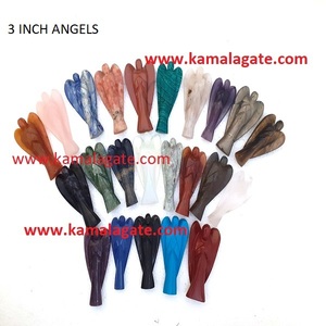 Wholesale Gemstone <b>Crystal</b> 1 Inch <b>Angel</b> Sunstone Chakra Amethyst Engraving Carved Semi-Precious Stone <b>crystal</b> <b>angel</b> - Product Image 3