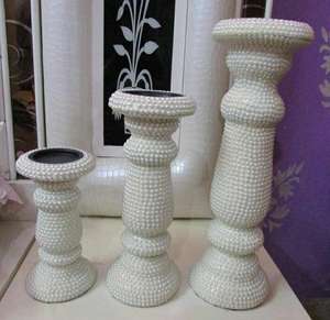 Portavelas de Madera con Pantalla Blanca, Decoración Ecológica para el Hogar, Decoración para Navidad, Pascua, Bodas, Fiestas y Eventos, Portavelas de la Mejor Calidad - Product Image 4