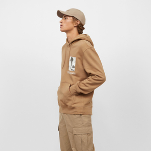 เสื้อมีฮู้ดแบบสวมหัวผ้าหนาเสื้อแจ็กเก็ตแนวสตรีทผ้าหนาสำหรับผู้ชายวินเทจผ้าซัก - Product Image 5