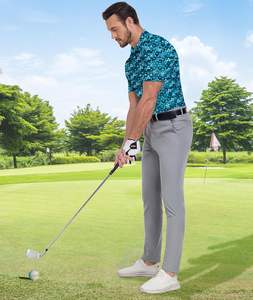 Chemise de golf unisexe personnalisée pour homme, tricotée, écologique, à manches courtes, couleur unie, mélange de coton - Product Image 6