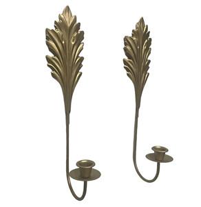 Ensemble de 2 bougeoirs en fer de qualité supérieure en forme personnalisée pour décoration de mariage Design moderne exclusif de qualité supérieure - Product Image 1