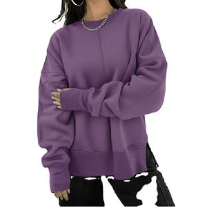 New arrival Custom DTG Print Fleece <b>Jumper</b> <b>Baggy</b> <b>Ladies</b> Wholesale Embroidery Oversized 300GSM Sweatshirt Crew Neck - Product Image 1