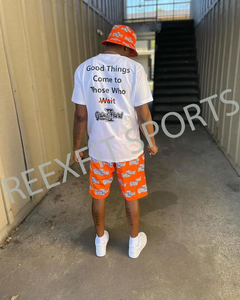 Ensemble de shorts d'été européens et américains en gros pour hommes – T-shirts à manches courtes amples et décontractés et shorts – Ensembles sportifs décontractés - Product Image 4