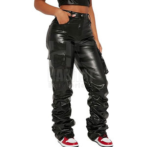 กางเกงหนังผู้หญิงสุดอินเทรนด์ วัสดุนุ่มและทนทาน สวมใส่สบาย คุณภาพสูงสำหรับการสวมใส่ในชีวิตประจำวัน - Product Image 4