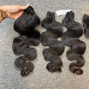 Extensiones de Cabello Vietnamita Ondulado al por Mayor, Sin Procesamiento Químico, Trama a Máquina - Product Image 1