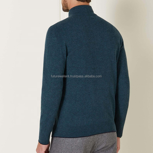 Jersey de hombre caliente Ropa de calle Media cremallera Manga larga de alta calidad Logotipo personalizado Color Manga larga Sudadera con capucha para hombre - Product Image 6