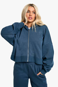 Vente en gros de sweat à capuche pour femme avec fermeture éclair complète sur mesure sweat à capuche respirant en coton réfléchissant anti-rides pour la gym et le streetwear pour femmes - Product Image 6