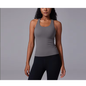 BD haute qualité femmes Gym débardeur nouveau Style respirant maillot solide motif décontracté sans manches conception - Product Image 1