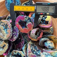 Pierre de guérison en agate cristalline de couleur naturelle, pierre brute de haute qualité pour la méditation et le Feng Shui