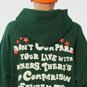 <b>Full</b> <b>Zip</b> <b>up</b> <b>Hoodie</b> Over Face Rhinestone Pattern Print Vintage Pullover Design Oversized Jacket Pullover Plain Puff Print <b>Hoodie</b> - Product Image 1