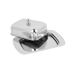 Beurrier en acier inoxydable personnalisé exigeant nouveau beurre rectangulaire en acier inoxydable le plus populaire - Product Image 5