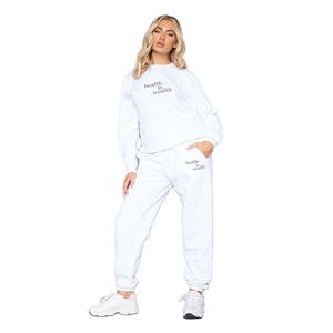Custom Cotton Sports Plus Size <b>Women</b> <b>Jogger</b> Sweatsuit Gym Plain <b>Fleece</b> Customize Color Jogging Hoodies Tracksuits Apparel Set - Product Image 1