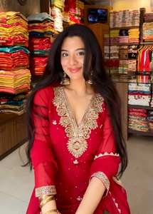 Lancement d'un nouveau ensemble haut, palazzo et dupatta en faux georgette lourd, réversible, décontracté, toutes saisons, de créateur - Product Image 4