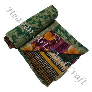 Kantha <b>Quilt</b> Gudari Kantha <b>Quilt</b> Gudari Hot Selling Wholesale Gold Supplier GD1064 Handmade Kantha <b>Quilt</b> Cotton Printed <b>Indian</b> - Product Image 3