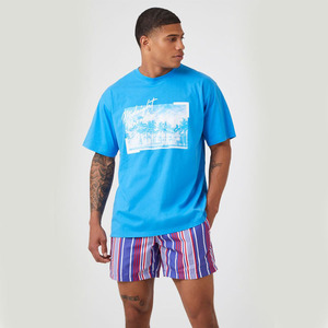 Short de bain décontracté 100% coton avec impression numérique pour hommes avec cordon de serrage à la taille et poches Meilleure vente en gros - Product Image 2