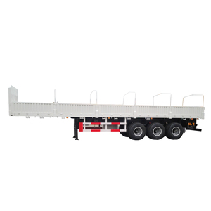 Semirremolque de Plataforma Baja de 3 Ejes con Paredes Laterales de Acero de Alta Resistencia de 100T de la Marca TOP para Camiones de Carga y Utilitarios - Product Image 1