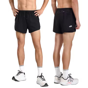 Haute qualité hommes course vêtements de sport personnalisé Compression sueur entraînement entraînement Fitness sport athlétique Polyester Nylon Shorts - Product Image 5