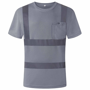 Customise Hot Sale Security Multiple Sizes Oem Work-wear Working Safety <b>T</b>-<b>Shirt</b> Construction Hi <b>Vis</b> Clothing Reflective <b>T</b>-<b>Shirt</b> - Product Image 4