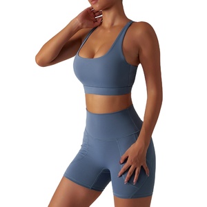 Ustom-pantalones cortos de compresión con logo para mujer, shorts de algodón con cintura de secado rápido - Product Image 1