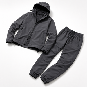 Custom Men's Waterproof Hooded <b>Rain</b> Suit Windproof Outdoor <b>Jacket</b> Pants Set Hiking Tracksuit OEM ODM Private Label - Product Image 4