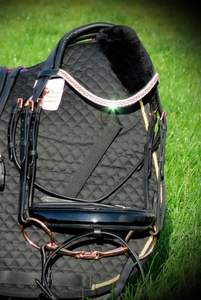 Bandeau anatomique Bride FREEWAY Shimmer ROSE GOLD PEACH Crystal BLING NEW - Product Image 4