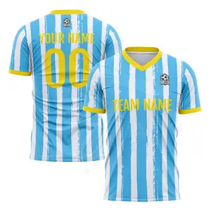 Ropa Hombres Mujeres Uniformes de entrenamiento Sublimación personalizada Hombres Fútbol Jersey Camisas Equipo deportivo Desgaste Fútbol