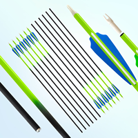 Flèches légères en carbone pur de 31 pouces, avec fût en acier de 6,2 mm et embout en plastique, pour tir de précision, chasse et tir à l'arc composé personnalisé