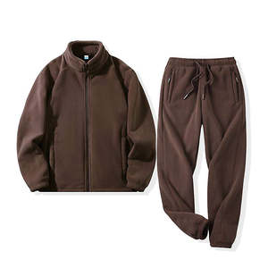 Sudadera con capucha y cremallera personalizada, ropa de calle de gran tamaño, chándal recortado cuadrado, conjunto de 2 piezas, chándal para hombre, conjunto de Sudadera con capucha de peso pesado - Product Image 6