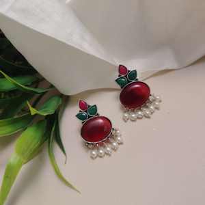 Meilleure vente de haute qualité du fournisseur indien direct SHEETAL Monalisa motif géométrique boucles d'oreilles bijoux de mode - Product Image 5