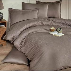 Classy Exclusive Jacquard Double Cotton Satin Juego de funda nórdica Marrón-Sadra V1 - Product Image 2