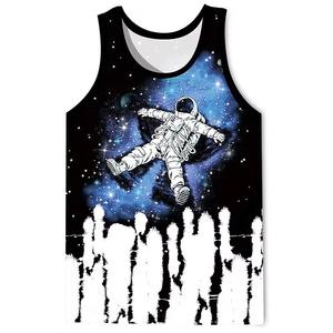 Custom Men's Gym Tank Top Comfortable Quick Dry Summer <b>Running</b> <b>Vest</b> Casual Breathable Marathon Singlet with Sublimation Design - Product Image 5