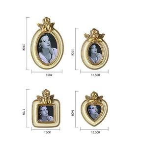 Marco de calidad diferente, luz personalizada, Perla de lujo/Marco de fotos de diamantes de imitación, marco de boda creativo personalizado para decoración del hogar - Product Image 2