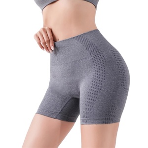 2025 Women's High Waist Gym Shorts New Cycling Jogging Fitness <b>Leggings</b> with Pocket Washed Sportswear for Yoga Clothing - Product Image 5