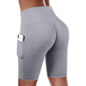 Shorts de yoga robustes de nouveau style pour femmes Shorts pour femmes en matériau durable pour femmes Shorts de yoga Offre Spéciale avec poche pour téléphone - Product Image 3