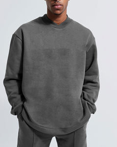 Survêtement pour homme à manches longues anti-rides, lavage à l'acide, coupe ample, nouvelle arrivée, toutes saisons, meilleur survêtement pour homme en lavage à l'acide durable - Product Image 4