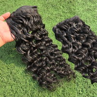 Extensions de cheveux humains de luxe, qualité supérieure, Remy indonésien, ondulation profonde, trame simple, tissage complet, cuticules alignées, super double drawn