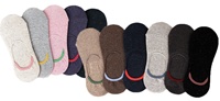 Chaussettes invisibles antidérapantes de fabrication coréenne avec triple grip en silicone, design unisexe, usage quotidien, 5 orteils respirants