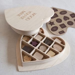 กล่องขนมไม้ทำมือสำหรับงานวันเกิด ให้การจัดแสดงขนมที่โดดเด่นและมีสไตล์ - Product Image 1