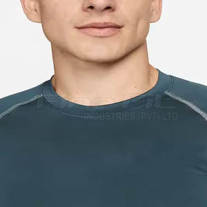 Camiseta Deportiva de Manga Corta para Hombre, de Secado Rápido, Transpirable, Ecológica, de Spandex y Poliéster, para Entrenamiento - Product Image 3