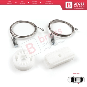 BWR1153ชุดซ่อมเครื่องควบคุมหน้าต่างด้านหลังซ้ายสำหรับ A4 S4 B6 B7 8H7 8HE ขนาด2002-2009 8H0839397 Cabriolet แบบ2ประตู - Product Image 3