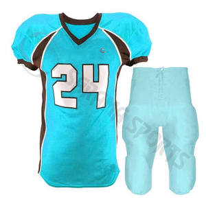 Uniforme de fútbol de poliéster 100% de excelente calidad para hombres, uniforme de fútbol para adultos y jóvenes, conjuntos de camisetas de fútbol americano personalizados - Product Image 6