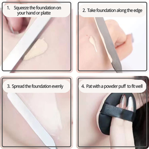 Spatule de beauté en acier inoxydable sur mesure, polie, passivée contre la rouille, avec étui pour artistes, mélange et outils de maquillage - Product Image 6